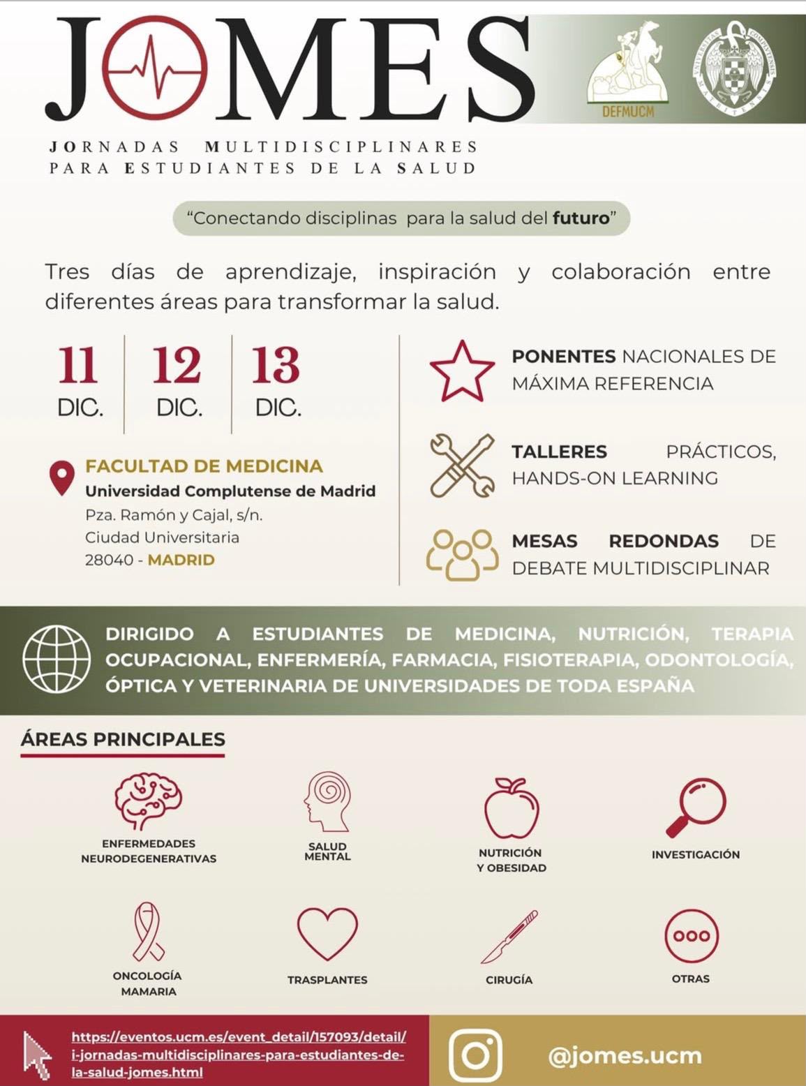 JOMES: 11-13 de diciembre 2026